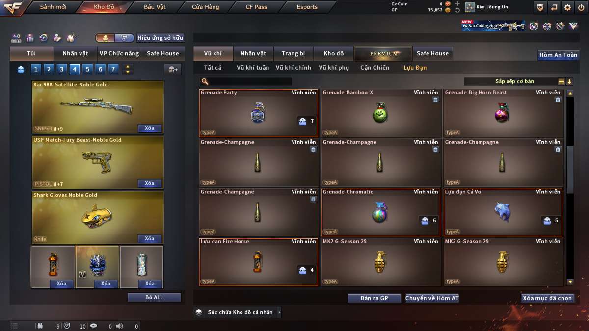 shop acc cf uy tin gia re
